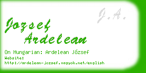 jozsef ardelean business card