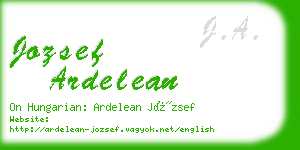 jozsef ardelean business card